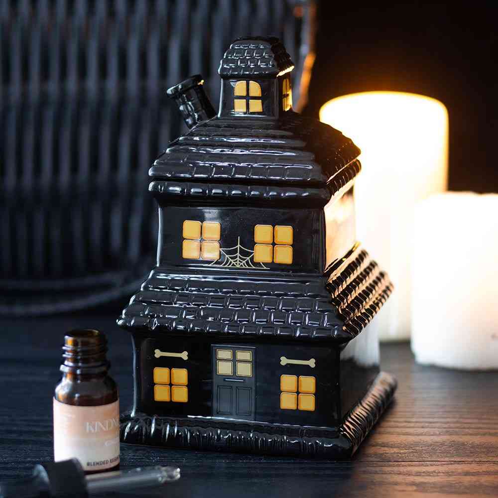 Something Different - Black Haunted House and Wax Warmer Oliebrander - Zwart